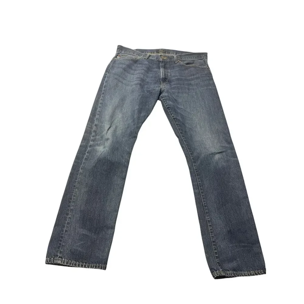 Polo Ralph Lauren Straight Jeans Mens 36x34 Blue Denim The Hampton Relaxed Fit